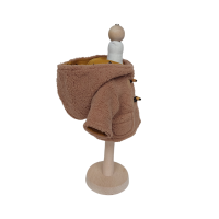 Kożuszek brązowo-musztardowy