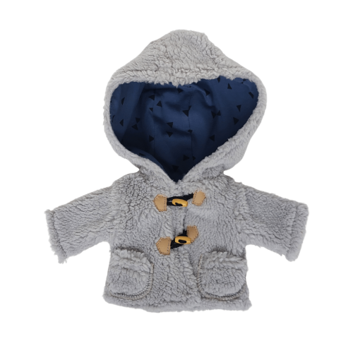 Kożuszek szaro-granatowy