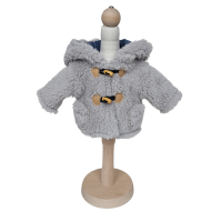 Kożuszek szaro-granatowy