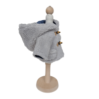 Kożuszek szaro-granatowy