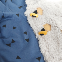 Kożuszek szaro-granatowy