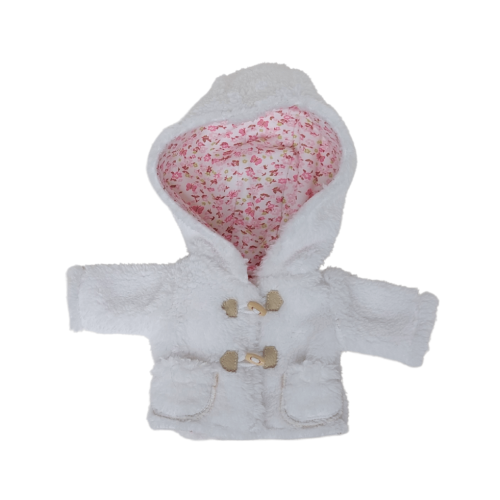 Kożuszek biało-różowy