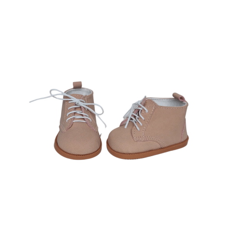 Traperki zamszowe pudrowy róż