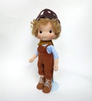 Sztruksowe ogrodniczki orzechowe