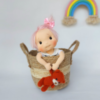 Rózia z kotem by Art&Doll