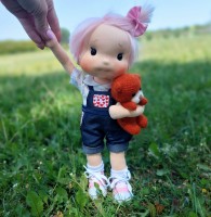 Rózia z kotem by Art&Doll