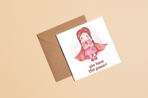 Kartka Superbohaterka