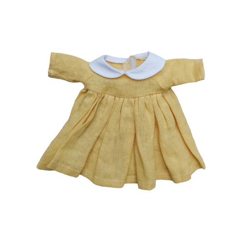 Sukienka lniana miodowa