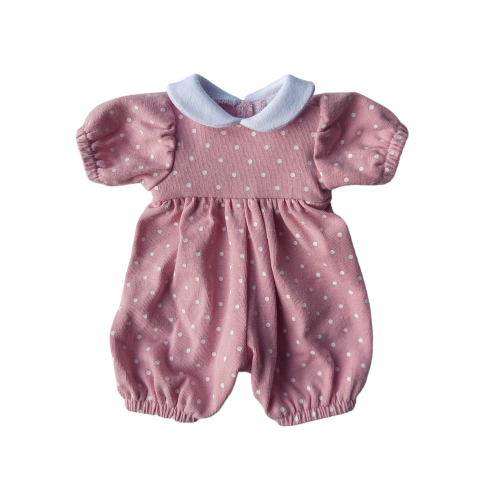 Kombinezon różowy kropeczki