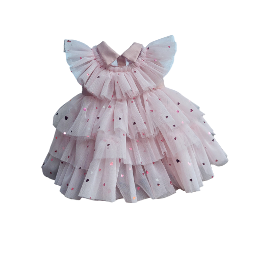 Sukienka tiulowa serca 