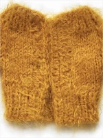 Moherowy sweterek camelowy