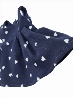 Granatowa sukienka serca