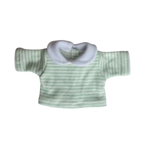 T shirt z kołnierzykiem w paseczki