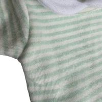 T shirt z kołnierzykiem w paseczki