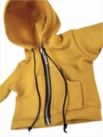 Musztardowa bluza z kapturem Franio