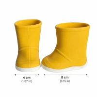 Kalosze dla lalki 40 cm – żółte