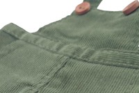 Ogrodniczki sztruksowe zielone